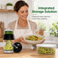 🥒 PROMO FLASH : 50% DE RÉDUCTION ! Spiraliseur de Légumes Portable – 4 Lames 4-en-1 & Récipient Intégré for Cuisine Saine et Créative ✨
