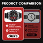 ⌚ PROMO FLASH : 50% DE RÉDUCTION ! Montre Multifonction Homme Lumineuse – Quartz Étanche, Chronomètre & Minuteur for Quotidien Élégant ✨