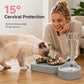 🐾 PROMO FLASH : 50% DE RÉDUCTION ! Gamelle Inclinée 15° avec Fontaine Automatique – Surélevée, Antidérapante & 2-en-1 for Repas Confortables 💧✨