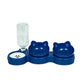 🐾 PROMO FLASH : 50% DE RÉDUCTION ! Gamelle Inclinée 15° avec Fontaine Automatique – Surélevée, Antidérapante & 2-en-1 for Repas Confortables 💧✨