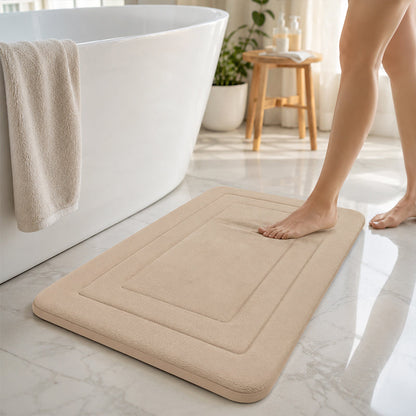 🛁 PROMO FLASH : 50% DE RÉDUCTION ! Tapis de Bain Ultra-Absorbant à Séchage Rapide – Dos Antidérapant & Velours Corail Douillet for Confort Après Douche ✨