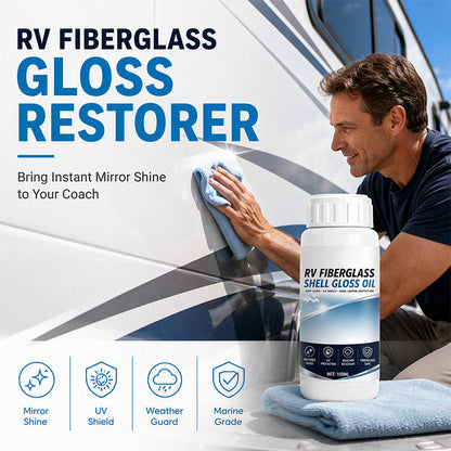 🔥 PROMO FLASH : 50% DE RÉDUCTION ! Restaurateur de Brillance pour Fibre de Verre – Protection UV & Barrière Anti-Intempéries for Carrosserie de Camping-Car Comme Neuve 🚐✨