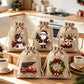 🎄 PROMO FLASH : 50% DE RÉDUCTION ! Sacs Cadeaux de Noël à Cordon – Imprimés Festifs & Tissu Durable for Emballage Chic et Réutilisable 🎁✨