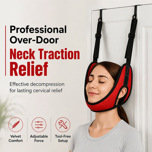 🧘🚪 PROMO FLASH : 50% DE RÉDUCTION ! Hamac de Traction Cervicale sur Porte – Sangles Réglables, Sans Perçage & Confort Optimal pour un Étirement Agréable du Cou ✨