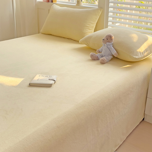 🔥✨ PROMO FLASH : 50% DE RÉDUCTION ! Parure de Lit d'Hiver 3 Pièces en Velours Polaire Ultra-Doux – Chaleur Instantanée & Traitement Antistatique, Drap + 2 Taies for des Nuits Douillettes et Élégantes ✨