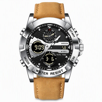 ⌚ PROMO FLASH : 50% DE RÉDUCTION ! Montre de Sport Étanche Multifonctionnelle – Double Fuseau Horaire & Rétroéclairage LED for Un Style Affaires et Décontracté 🏃✨