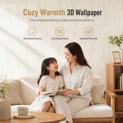 🏠 PROMO FLASH : 50% DE RÉDUCTION ! Papier Peint Intissé Épaissi Autocollant – Texture 3D & Pose Facile for Un Mur de Fond Élégant ✨🛋️