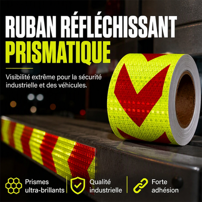 🦺 PROMO FLASH : 50% DE RÉDUCTION ! Ruban Réfléchissant Micro-Prismatique – Réflexion Nocturne 3× Supérieure, Anti-UV & Adhérence Renforcée for une Visibilité Maximale sur la Route et au Travail ✨🚛