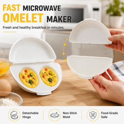 🍳 PROMO FLASH : 50% DE RÉDUCTION ! Cuiseur 2-en-1 pour Omelettes et Œufs au Micro-Ondes – Compact, Nettoyage Simplifié & 2 Formats de Cuisson for un Petit-Déjeuner Rapide Sans Poêle ✨⏱️