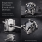 ⏳ PROMO FLASH : 50% DE RÉDUCTION ! Boucles d'Oreilles Clou Gothiques – Argent S925 Hypoallergénique, Motif Vigne Gravée & Zircon Cubique Noir for un Style Sombre Mystérieux et Élégant ✨🖤