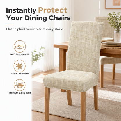 🪑 PROMO FLASH : 50% DE RÉDUCTION ! Housse de Chaise Extensible Gaufrée – Tissu Ultra-Élastique & Élastique Renforcé for Un Relooking Express de Votre Salle à Manger ✨