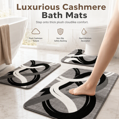 🛁 PROMO FLASH : 50% DE RÉDUCTION ! Tapis de Toilette en U Imitation Cachemire – Antidérapant & Absorption Instantanée for Un Confort Nordique au Quotidien ☁️✨