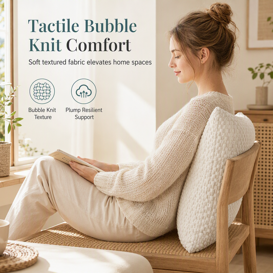 🛋️ PROMO FLASH : 50% DE RÉDUCTION ! Coussin Décoratif Texturé à Bulles 3D – Ultra-Doux & Soutien Lombaire for Un Confort Cocon sur Canapé et Lit 🧶✨