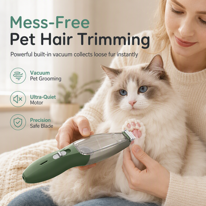 🐾 PROMO FLASH : 50% DE RÉDUCTION ! Tondeuse Aspirante pour Animaux – Double Moteur Silencieux & Lames Sécurisées for Un Toilettage Propre Sans Poils Volants ✂️✨