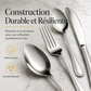 🍴 PROMO FLASH : 50% DE RÉDUCTION ! Ensemble de Couverts 4 Pièces en Acier Inoxydable – Finition Miroir & Tranchant Micro-Dentelé for une Table Chic au Quotidien ✨🍽️