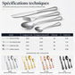 🍴 PROMO FLASH : 50% DE RÉDUCTION ! Ensemble de Couverts 4 Pièces en Acier Inoxydable – Finition Miroir & Tranchant Micro-Dentelé for une Table Chic au Quotidien ✨🍽️