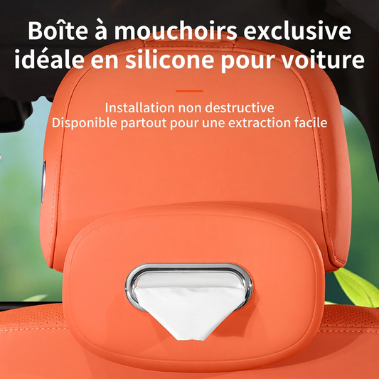 🚗 PROMO FLASH : 50% DE RÉDUCTION ! Porte-Mouchoirs de Voiture à Accès Rapide – Fixation Pare-Soleil & Silicone Doux for une Extraction Facile à Une Main ✨🧻