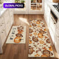 🍂 PROMO FLASH : 50% DE RÉDUCTION ! Lot de 2 Tapis de Cuisine Automne Antidérapants – Motif Citrouilles & Feuilles d'Érable, Surface Absorbante & Dessous Antiglisse for une Touche Chaude et Pratique ✨🏠