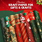 🎄 PROMO FLASH : 50% DE RÉDUCTION ! Papier Cadeau Kraft Vintage de Noël – 70×50 cm, 100 g/m² Indéchirable & 20 Motifs Rétro for des Paquets Féeriques Sous le Sapin ✨🎁