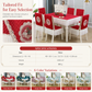🍽️ PROMO FLASH : 50% DE RÉDUCTION ! Ensemble Nappe et Housses de Chaise Rembourrées – Matelassé Épais, Broderie Cygne Raffinée & Tissu Résistant for une Salle à Manger Élégante et Confortable ✨🦢