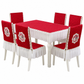 🍽️ PROMO FLASH : 50% DE RÉDUCTION ! Ensemble Nappe et Housses de Chaise Rembourrées – Matelassé Épais, Broderie Cygne Raffinée & Tissu Résistant for une Salle à Manger Élégante et Confortable ✨🦢