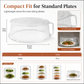 🍲 PROMO FLASH : 50% DE RÉDUCTION ! Cloche Micro-Ondes Empilable Multicouche – Couvercle Anti-Éclaboussures & Conservation de l'Humidité, PC Alimentaire Sans BPA for un Réchauffage Propre et Savoureux ✨🔍