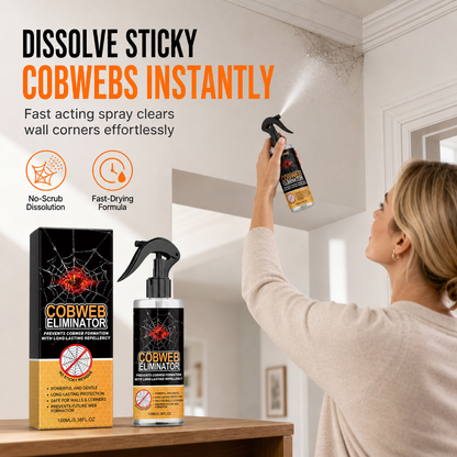🕷️ PROMO FLASH : 50% DE RÉDUCTION ! Spray Dissolvant Toiles d'Araignée – Formule Anti-Retour Sans Traces, Buse Directionnelle Précise for des Murs et Plafonds Impeccables ✨🏠