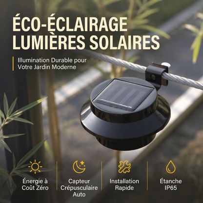 🔥 PROMO FLASH : 50% DE RÉDUCTION ! Lampes Solaires Murales pour Gouttières – Panneau Polycristallin, 3 LED & Corps ABS Résistant aux Intempéries for un Éclairage Extérieur Sans Câblage ✨☀️