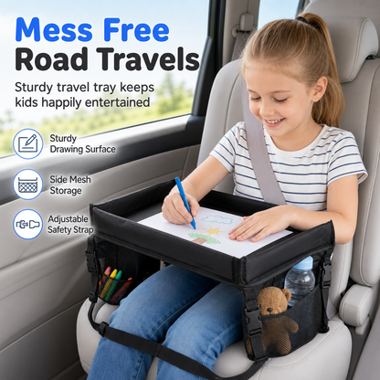 🎨 PROMO FLASH : 50% DE RÉDUCTION ! Plateau de Voyage pour Siège Auto Enfant – Rembourrage Ergonomique & Rebords Anti-Chute, Tissu Oxford Robuste for des Trajets Sereins et Sans Désordre ✨🚗