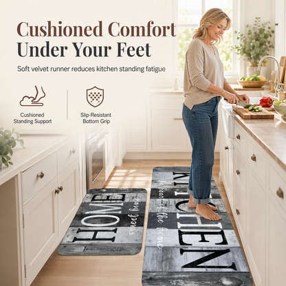 ✨ PROMO FLASH : 50% DE RÉDUCTION ! Tapis de Cuisine Velours Cristal – Surface Douce & Confortable, Dessous Antidérapant & Absorption Élevée for un Confort Chaud et Sécurisé dans Toute la Maison 🏠✨