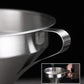 🥣⚙️ Entonnoir filtrant en acier inoxydable – Filtre amovible, ouverture large et écoulement rapide