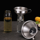 🥣⚙️ Entonnoir filtrant en acier inoxydable – Filtre amovible, ouverture large et écoulement rapide
