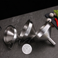 🥣⚙️ Entonnoir filtrant en acier inoxydable – Filtre amovible, ouverture large et écoulement rapide