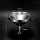 🥣⚙️ Entonnoir filtrant en acier inoxydable – Filtre amovible, ouverture large et écoulement rapide