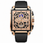 ⌚ PROMO FLASH : 50% DE RÉDUCTION ! Montre Squelette Carrée pour Homme – Chronographe Quartz de Précision, Bracelet Silicone Respirant & Étanchéité 3 ATM for un Style Industriel et Futuriste au Quotidien ✨🕐