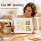 🐾 PROMO FLASH : 50% DE RÉDUCTION ! Kit Cadre Photo Souvenir Empreintes – Triple Volet, Matériaux Non Toxiques & Prise d'Empreinte Haute Précision for Immortaliser les Mains, Pieds de Bébé ou Pattes d'Animaux ✨🤍