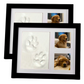 🐾 PROMO FLASH : 50% DE RÉDUCTION ! Kit Cadre Photo Souvenir Empreintes – Triple Volet, Matériaux Non Toxiques & Prise d'Empreinte Haute Précision for Immortaliser les Mains, Pieds de Bébé ou Pattes d'Animaux ✨🤍