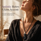 💎 PROMO FLASH : 50% DE RÉDUCTION ! Sautoir Rétro Pendentif Géométrique en Verre Artisanal – Facettes Captivantes, Enfilage Sans Fermoir & Drapé Fluide for un Style Vintage Élégant au Quotidien ✨📿