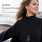💎 PROMO FLASH : 50% DE RÉDUCTION ! Sautoir Rétro Pendentif Géométrique en Verre Artisanal – Facettes Captivantes, Enfilage Sans Fermoir & Drapé Fluide for un Style Vintage Élégant au Quotidien ✨📿