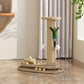 🐾 PROMO FLASH : 50% DE RÉDUCTION ! Griffoir Interactif pour Chat avec Plumeau & Balle de Jeu – Bois de Qualité Supérieure & Sisal Naturel, Base Large Anti-Basculement for des Heures de Jeu et des Meubles Protégés ✨🐱