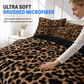🛏️ Parure de Lit avec Housse de Couette & Taies d'Oreiller – Motif Géométrique Moderne en Microfibre Douce ✨