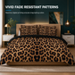 🛏️ Parure de Lit avec Housse de Couette & Taies d'Oreiller – Motif Géométrique Moderne en Microfibre Douce ✨