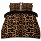 🛏️ Parure de Lit avec Housse de Couette & Taies d'Oreiller – Motif Géométrique Moderne en Microfibre Douce ✨
