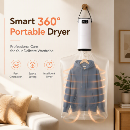 ☀️ PROMO FLASH : 50% DE RÉDUCTION ! Sèche-Linge Électrique Portable & Pliable – Housse Thermique, Minuterie 240 Min & Moteur Silencieux for un Séchage Rapide et Efficace Partout, Même la Nuit 👔✨