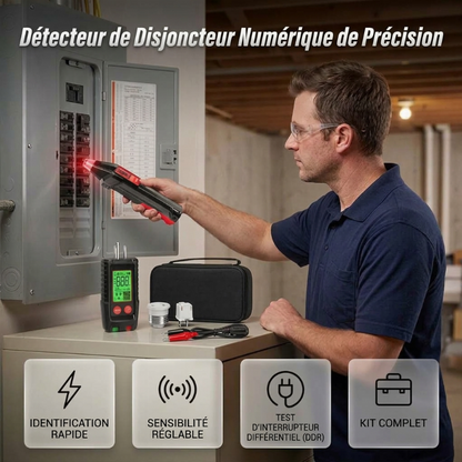 ⚡ PROMO FLASH : 50% DE RÉDUCTION ! Kit Numérique de Localisation de Disjoncteurs – Écran Digital, Testeur de Prises & Détection NCV for une Identification Facilitée des Circuits et un Contrôle Indicatif du Câblage 🔎✨