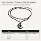🌙 PROMO FLASH : 50% DE RÉDUCTION ! Collier Gothique – Perles Cristal Noir Double Couche & Pendentif Lune Ajourée en Alliage de Zinc for une Élégance Sombre et Mystérieuse ✨🖤
