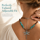 ✨ PROMO FLASH : 50% DE RÉDUCTION ! Collier Superposé en Suède Style Bohème Vintage – Pendentif Libellule ou Goutte d'Eau, Turquoise Imitation & Longueur Réglable for un Look Décontracté et Élégant au Quotidien 🦋💧