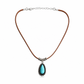 ✨ PROMO FLASH : 50% DE RÉDUCTION ! Collier Superposé en Suède Style Bohème Vintage – Pendentif Libellule ou Goutte d'Eau, Turquoise Imitation & Longueur Réglable for un Look Décontracté et Élégant au Quotidien 🦋💧