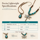 ✨ PROMO FLASH : 50% DE RÉDUCTION ! Collier Superposé en Suède Style Bohème Vintage – Pendentif Libellule ou Goutte d'Eau, Turquoise Imitation & Longueur Réglable for un Look Décontracté et Élégant au Quotidien 🦋💧