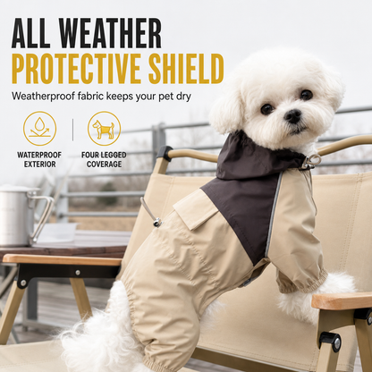 🐶🐾 PROMO FLASH : 50% DE RÉDUCTION ! Combinaison Imperméable Intégrale 4 Pattes pour Chien – Coupe-Vent & Anti-Boue, Tissu Déperlant Haute Densité & Respirant for une Liberté Totale sous la Pluie ✨
